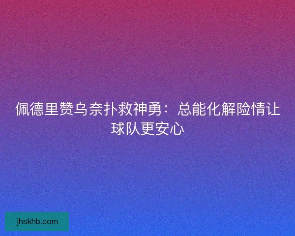 佩德里赞乌奈扑救神勇：总能化解险情让球队更安心